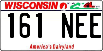 WI license plate 161NEE