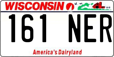 WI license plate 161NER