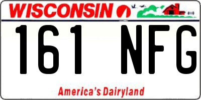 WI license plate 161NFG