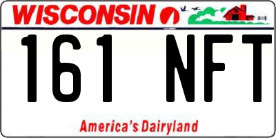 WI license plate 161NFT