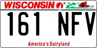 WI license plate 161NFV