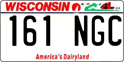WI license plate 161NGC
