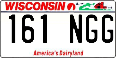 WI license plate 161NGG