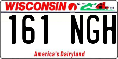 WI license plate 161NGH