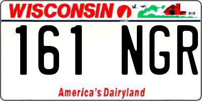 WI license plate 161NGR