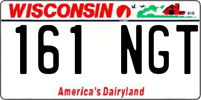 WI license plate 161NGT