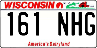 WI license plate 161NHG