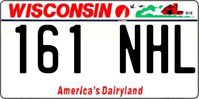WI license plate 161NHL