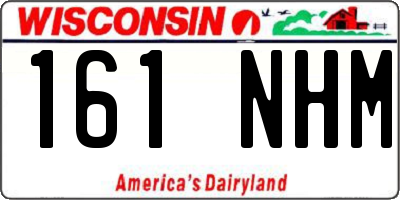 WI license plate 161NHM