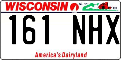 WI license plate 161NHX