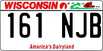 WI license plate 161NJB