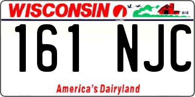 WI license plate 161NJC