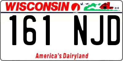 WI license plate 161NJD