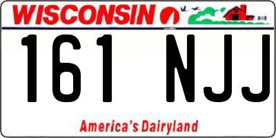 WI license plate 161NJJ