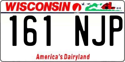 WI license plate 161NJP