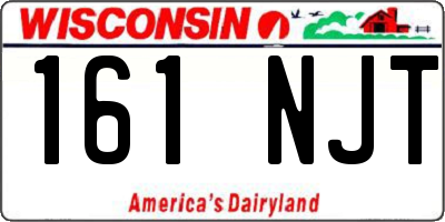 WI license plate 161NJT