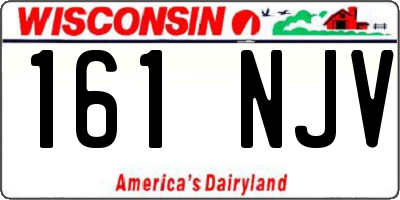 WI license plate 161NJV
