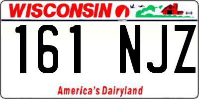 WI license plate 161NJZ