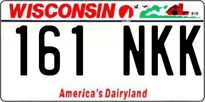 WI license plate 161NKK