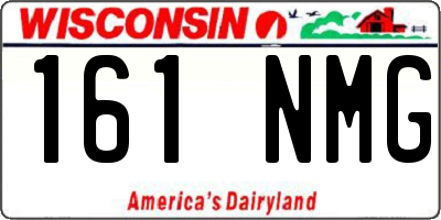 WI license plate 161NMG