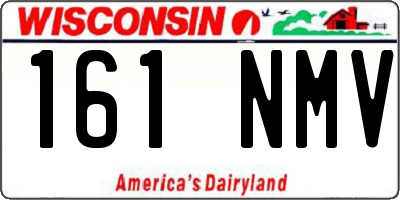 WI license plate 161NMV