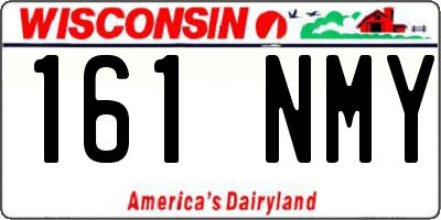 WI license plate 161NMY