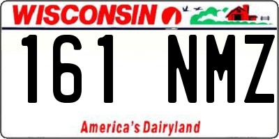 WI license plate 161NMZ