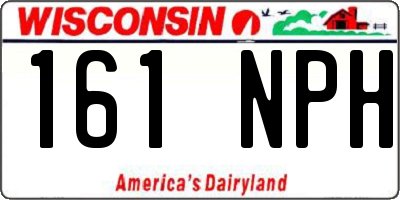 WI license plate 161NPH
