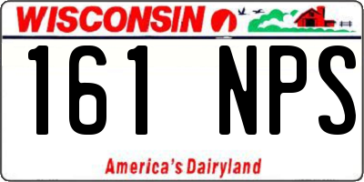 WI license plate 161NPS