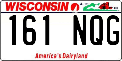 WI license plate 161NQG