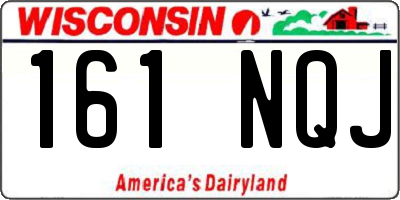 WI license plate 161NQJ