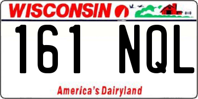 WI license plate 161NQL