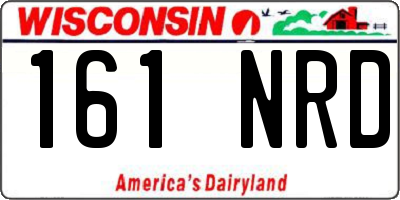 WI license plate 161NRD