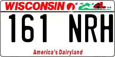 WI license plate 161NRH