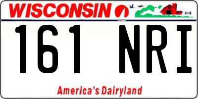 WI license plate 161NRI