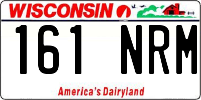 WI license plate 161NRM