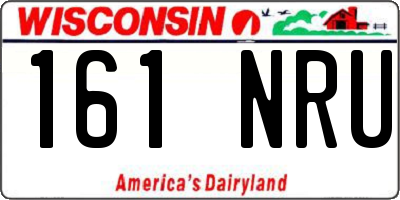 WI license plate 161NRU