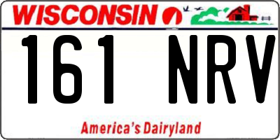 WI license plate 161NRV