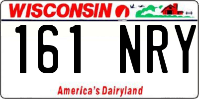 WI license plate 161NRY