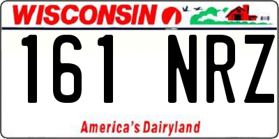 WI license plate 161NRZ