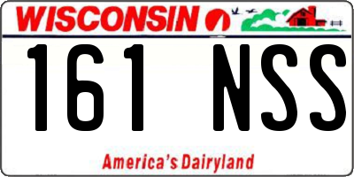 WI license plate 161NSS