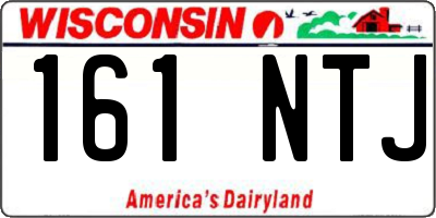 WI license plate 161NTJ