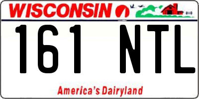WI license plate 161NTL