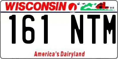 WI license plate 161NTM