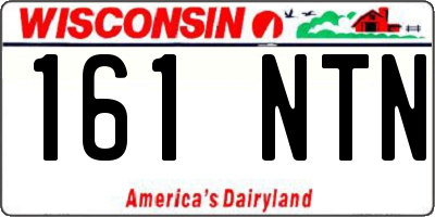 WI license plate 161NTN