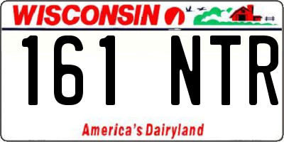 WI license plate 161NTR