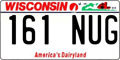 WI license plate 161NUG