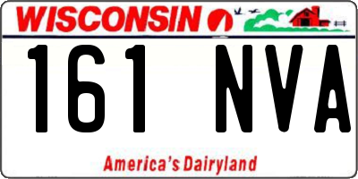 WI license plate 161NVA