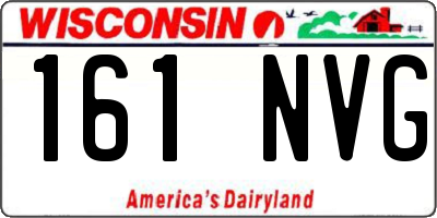 WI license plate 161NVG