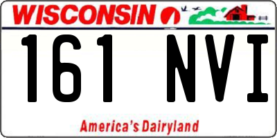 WI license plate 161NVI